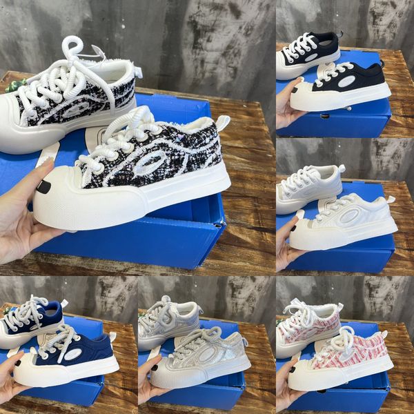 

ouder sneakers designer women embroidery casual shoes luxury leather upper platform sneakers shoe, Black