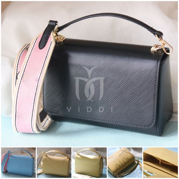 

fashion shoulder bag designer bag grained leather medium totes with embroidered fabric shoulder strap black crossbody bag