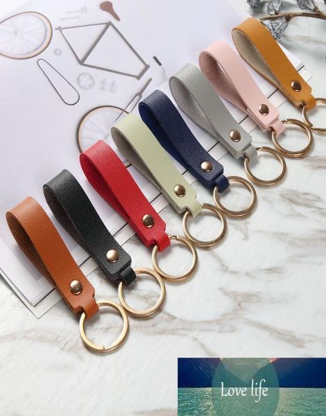 

fashion pu leather keychain casual leather strap lanyard key chain waist wallet keychains car keyring keyholder jewelry gift8131905, Silver