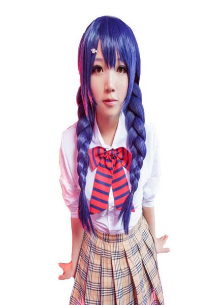 

food wars shokugeki no soma megumi tadokoro cosplay wig megumi tadokoro blue role play hair wig2314622, Black