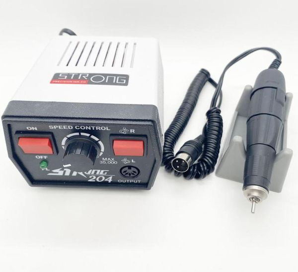 

nail drill accessories strong 204 power control box handpiece 102l 65w 35000rpm electric drills manicure machine pedicure equipm8624288