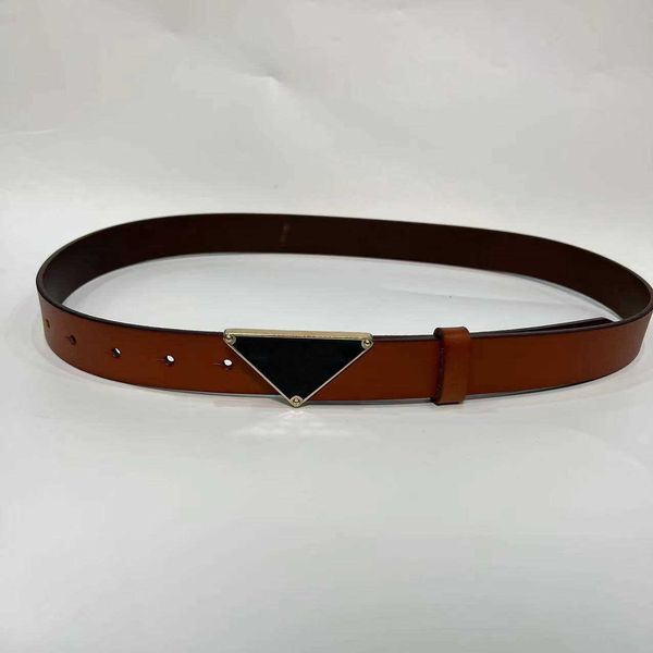 

fashion designer belt women men luxury letter triangular buckle belts retro cow leather belt women's formal jeans dress waistband width, Black;brown