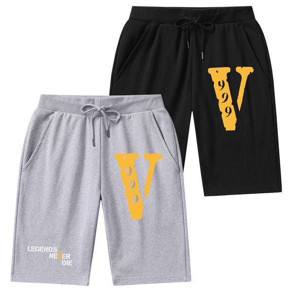 

vlone short set for man men women summer wholesale t shirts shorts hip hop sleeve letter printed designer tees beach run cotton casual short, White;black