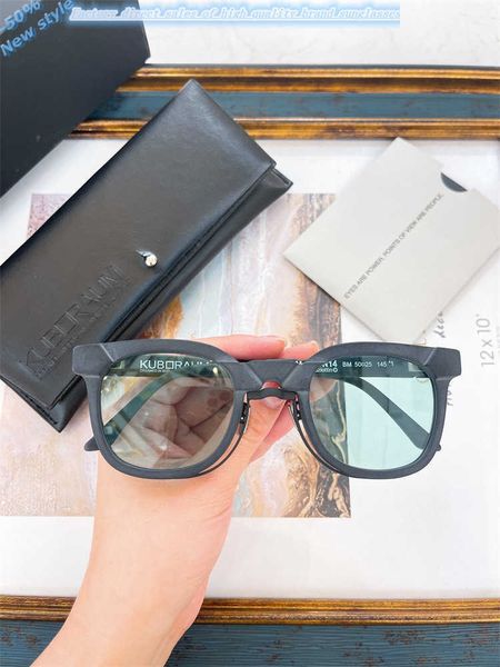 

luxury brands design vintage sunglasses uv400 23 year new kubo n14 sunglass for men and women can be paired with myopia glass trendy brand i, White;black