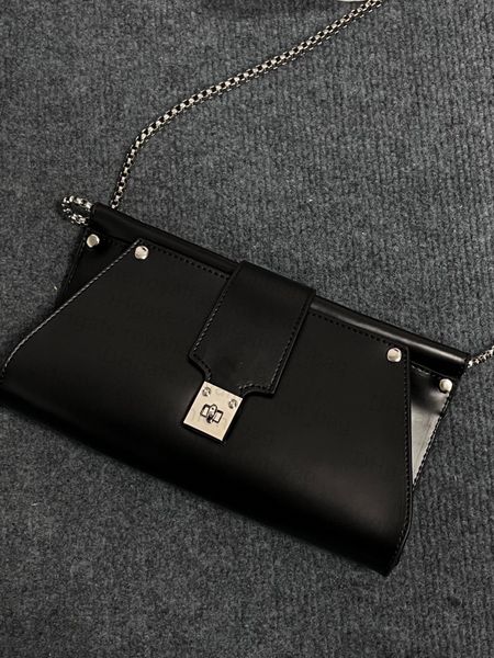 

western empress dowager chain bag letter envelope leather women's classic flap one shoulder bag saturn metal sequins design luxury bag