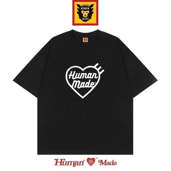 

men's t-shirts human made japanese trendy brand fun short-sleeved women's cotton sense niche loose half-sleeved im91 jj11 6pih 1 a, White;black