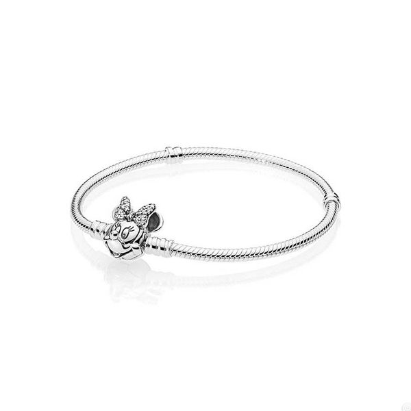 

real sterling silver charm bracelet for pandora snake chain bracelets designer jewelry for women girls girlfriend gift bracelet with origina, Golden;silver