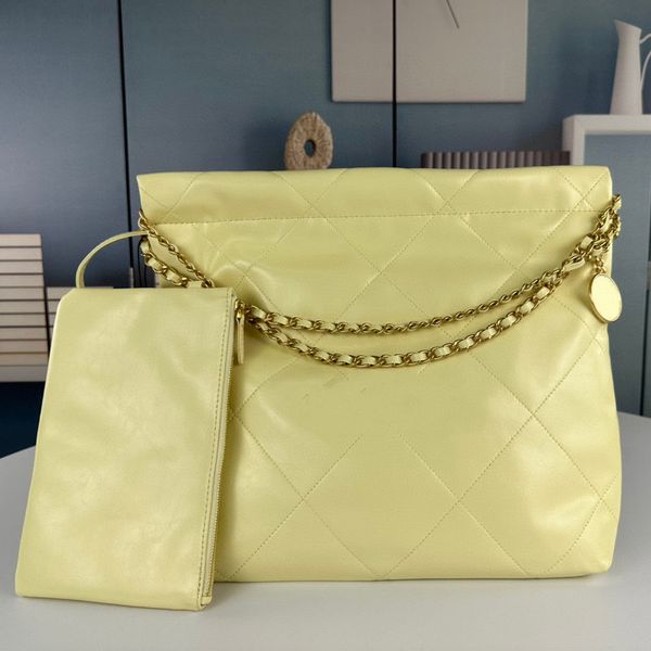 

designer women's bag 22bag tote bag large handbag leather women's shoulder bag shopping bag trash bag