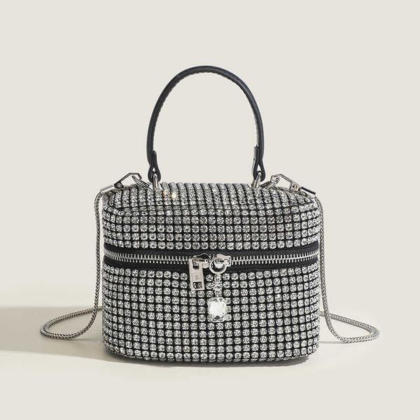 

water diamond makeup bag high grade flash diamond bag handheld one shoulder chain full diamond bag handheld dinner bag