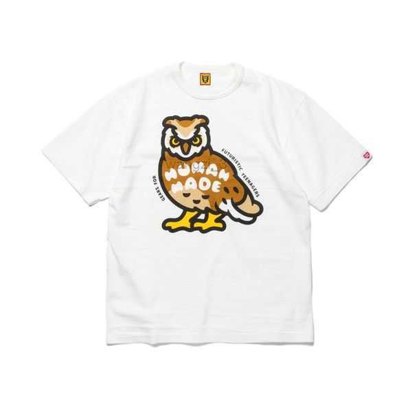 

human made fun print bamboo cotton short sleeve t-shirt women 23s bef1 ye2c n25n 8 yl4w, White;black