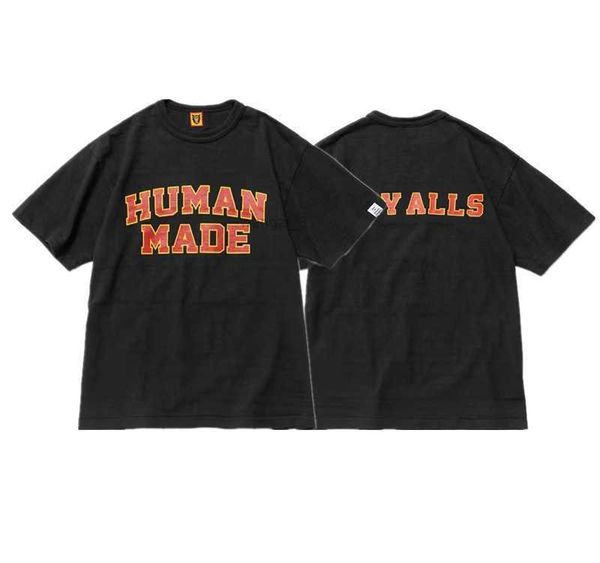 

2022fw short sleeve human made t shirt women quality tshirt letter printing high street tee t230603 icz0 hhq9 opa0 6 6z0m, White;black