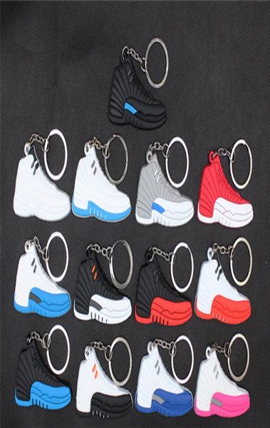 

2020silicone sneaker keychain woman men kids key ring gift key holder bag charm accessories basketball shoes key chains 3d sneake6436590, Silver