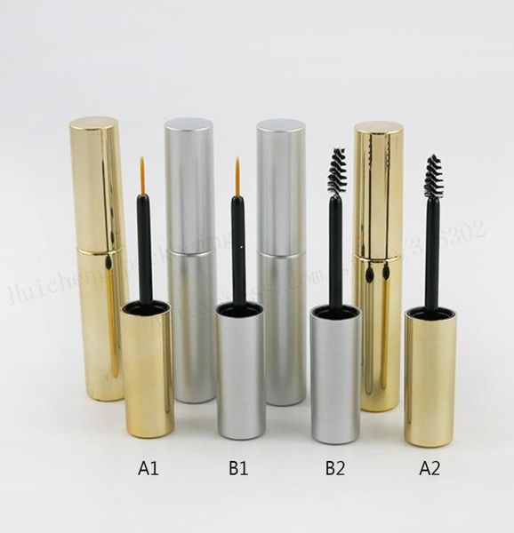 

24pcs x empty portable 8ml uv gold silver mascara tube eyelash vial liquid bottle container 8cc eyeliner make up7476725