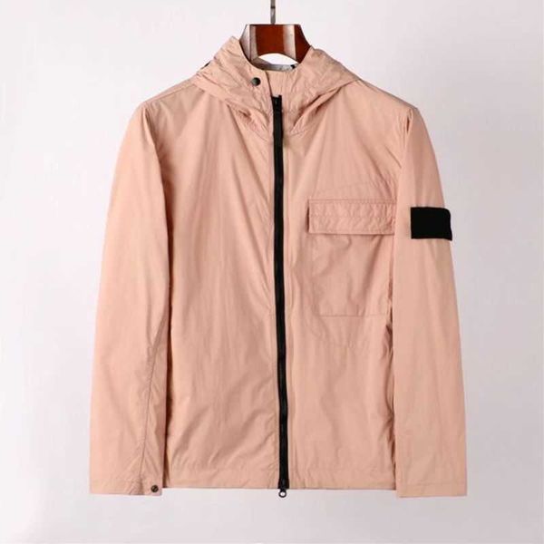 

jackets autumn spring new style stone brand designer men's coat fashion trendy men sports outerwear clothing casual zipper coats is oe2, Black;brown