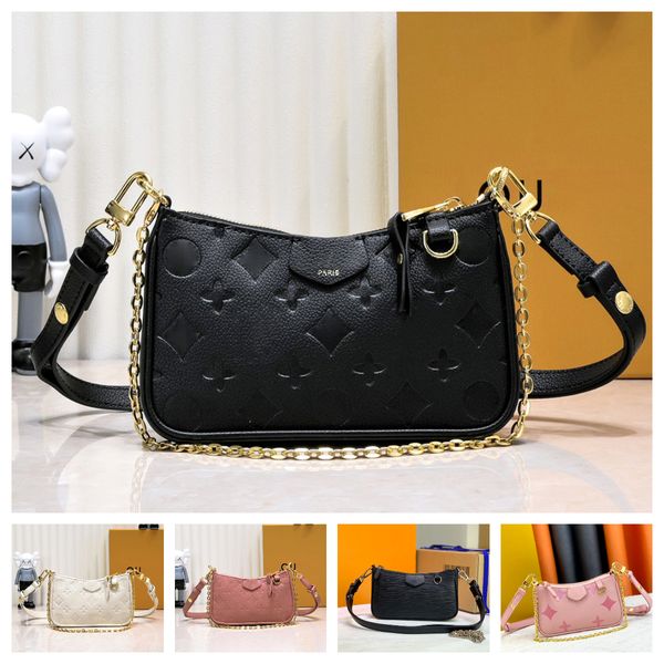 

designer women's shoulder bag luxury easy pouch letters leather mini chain crossbody armpit wave handbag wallets