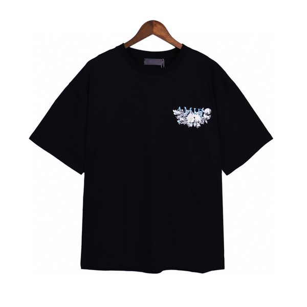 

men's plus tees & polos round neck embroidered and printed polar style summer wear with street pure cotton m set shorts tshirt set mw3n, Black;brown