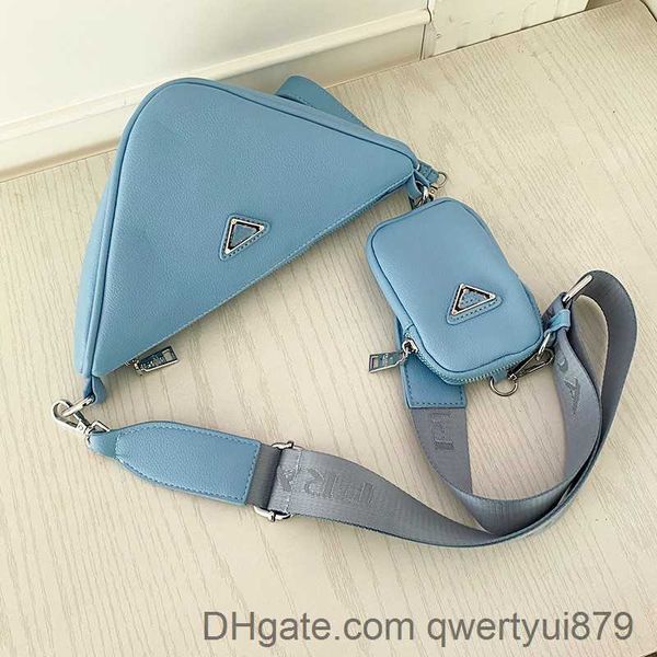 

day packs spring autumn men day packs new nylon triangle bag women wide shoulder strap triangle lock earphone bags clutch id qwertyui879