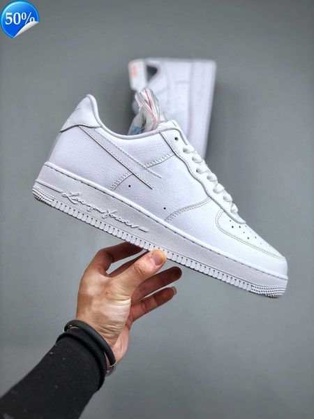 

discount men's women outdoor-indoor running shoes air''forces 1 white af1 low airforce drake nocta certified lover boy cobalt, Black