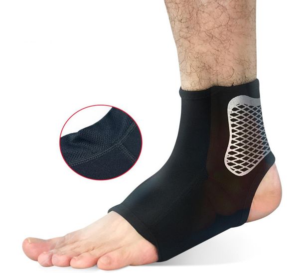 

1 pair sport ankle support elastic high protect sports ankle equipment safety running football basketball ankle brace support whol3480513, Blue;black