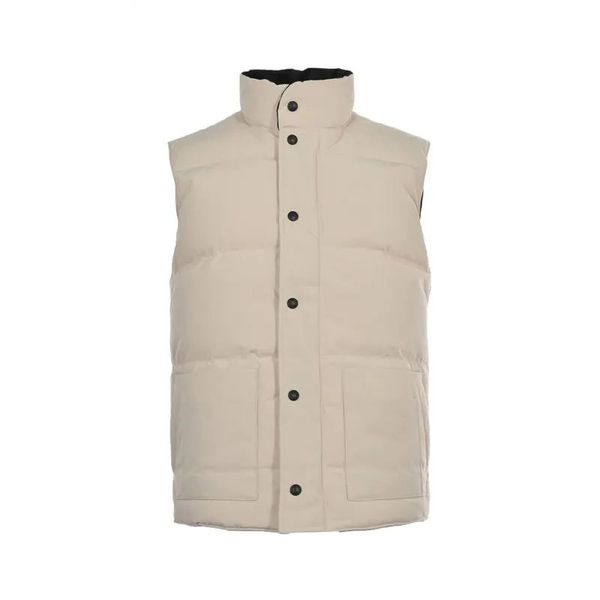 

men's vest designer gilet jacket goose down woman vest feather filled material coat graphite gray black and white blue pop couple coat, Black;white