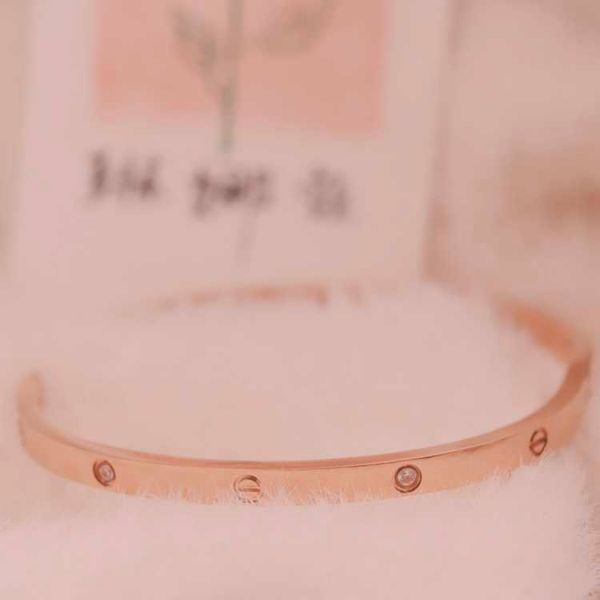 

original products c card network red ins trendy women's open bracelet with light luxury premium exquisite fashion rose gold 925 silver, Black