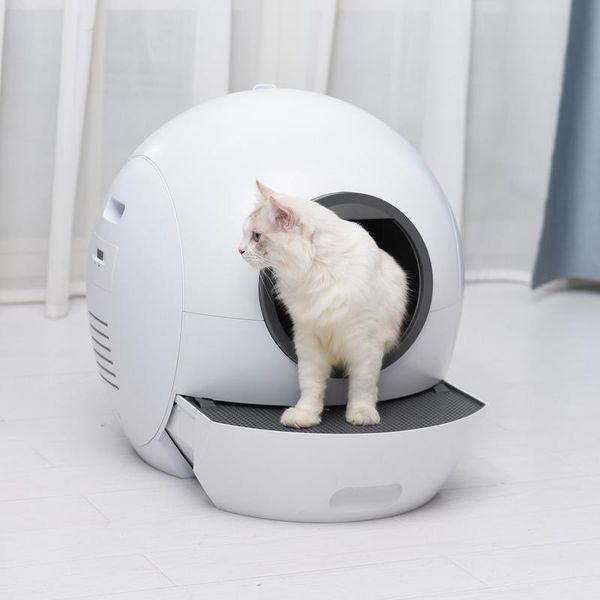

litter els pet intelligent automatic cat litter box smart wifi control drawer type fully closed anti splash self cleaning toilette