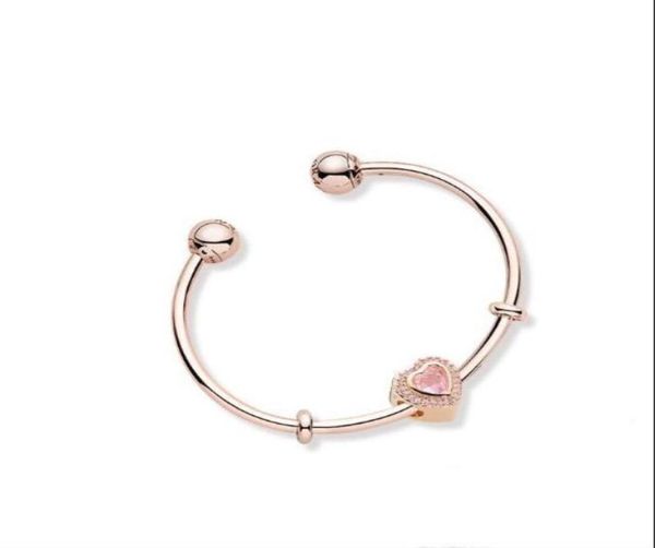 

original box real silve s925 bracelet luxury designer jewelry 18k gold guff bracelets european beads ale bangle9760592, Black