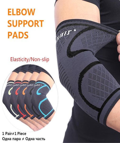 

1 pair elbow compression sleeve elbow support arthritis pads brace protector for workout breathable weightlifting arm sleeve5575931, Black;gray