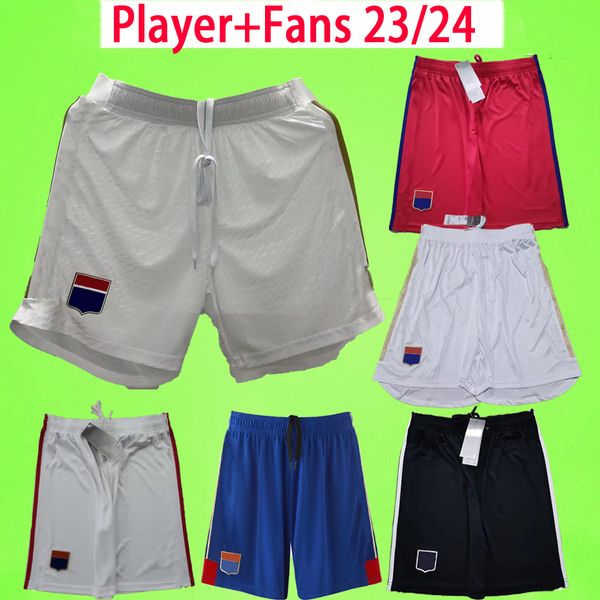 

player edition fans version 2023 2024 lyon soccer shorts dembele ol .paqueta cherki toko ekambi short de foot 22 23 24 olympique aouar lyon, Black;red