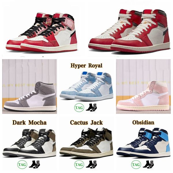 

jumpman 1 1s basketball shoes spiderverse spider verse washed heritage pink lost and found unc obsidian turbo green unlverslty blue dark moc