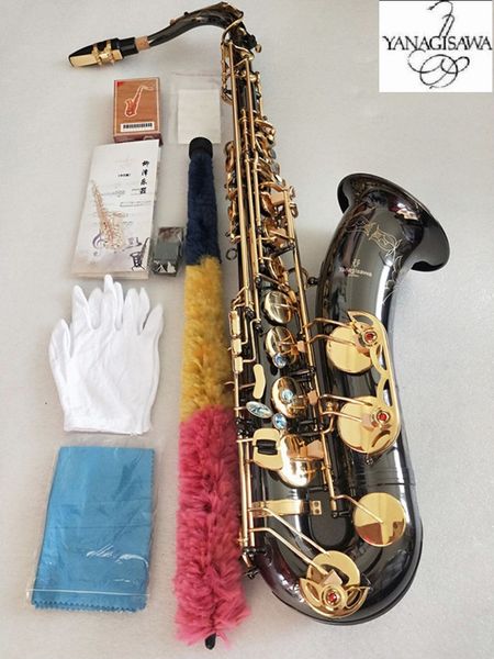 

professional new japanese tenor t-901 saxophone b flat music woodwide instrument black nickel gold sax gift