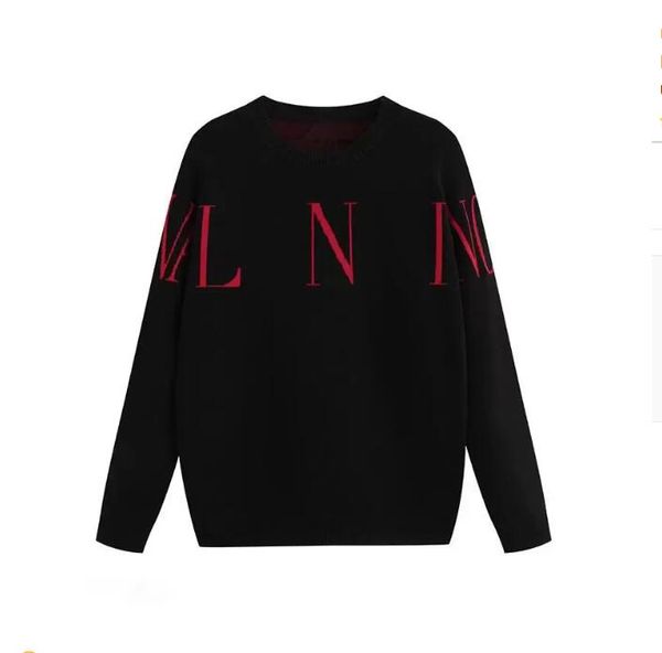 

designer autumn mens sweater clothing pullover slim fit casual sweatshirt geometry patchwork color print male fashion woollen woolly jumper, Black