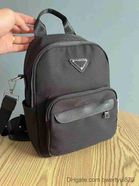 

backpack 090 backpack women's fashion trend advanced texture backpacks new women's book bag spring/summer versatile black color id