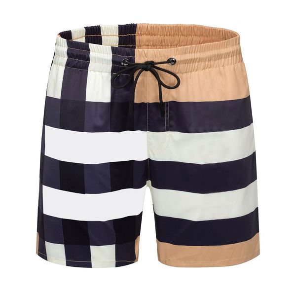 

30% off plaid swim shorts mens designers shorts summer fashion streetwears clothing quick drying swimwear printing board beach pants, White;black