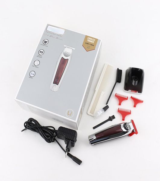 

5 star detailer professional hair clipper all metal men electric cordless hair trimmer baldheaded t blade finish haircut machine5648736
