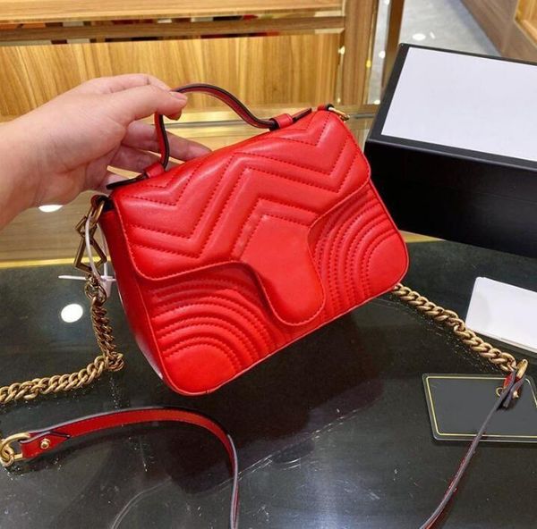 

1 -1women Luxury Fashion Brand Designer Classic Wallet Handbag Ladies High Quality Clutch Soft Leather Foldable Shoulder gQuw, Red