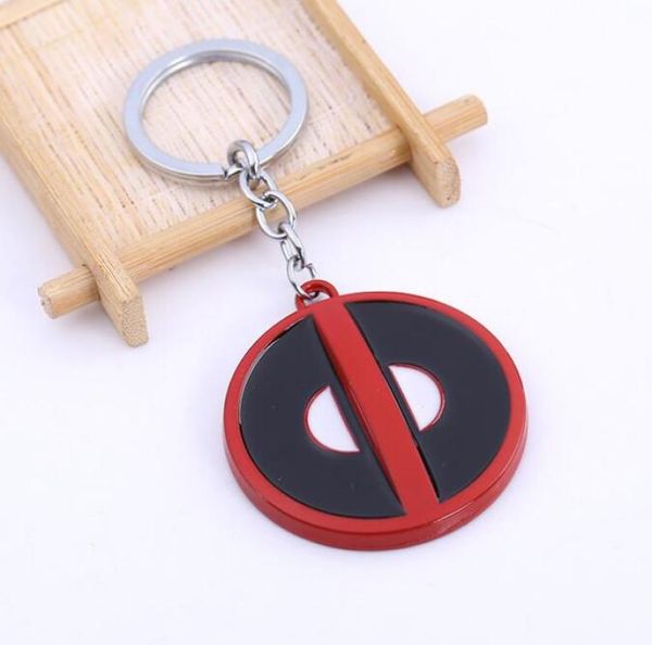 

fashion jewelry anime cartoon deadpool mask metal keychain the avengers keyring for men3686953, Silver