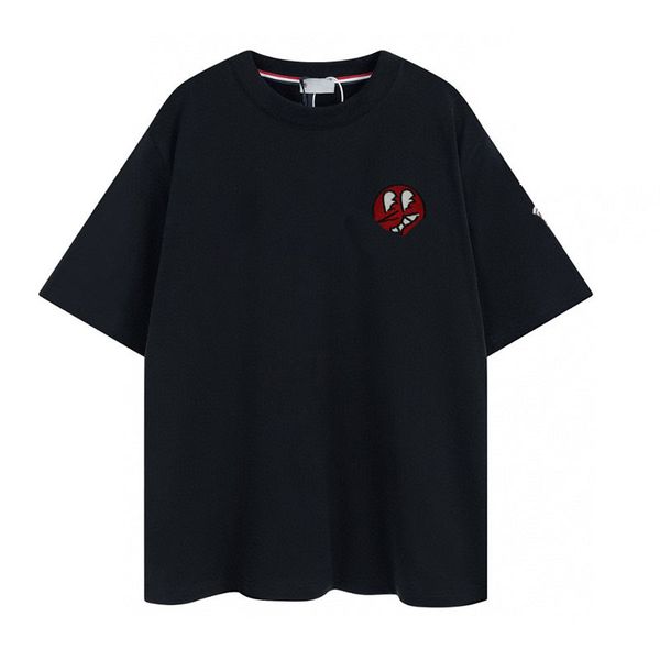 

23ss latest men designer tshirts alphabet graffiti graphic tee t-shirt dropped shoulder sleeves shirts oversized clothes, White;black