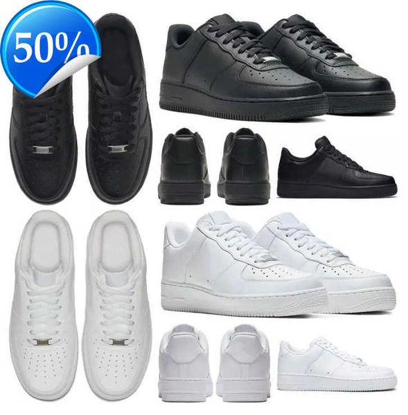 

casual shoes trainer sports sneakers designers outdoor all black wheat running men forces skateboard one 1 07 knit airs high women af1 low a