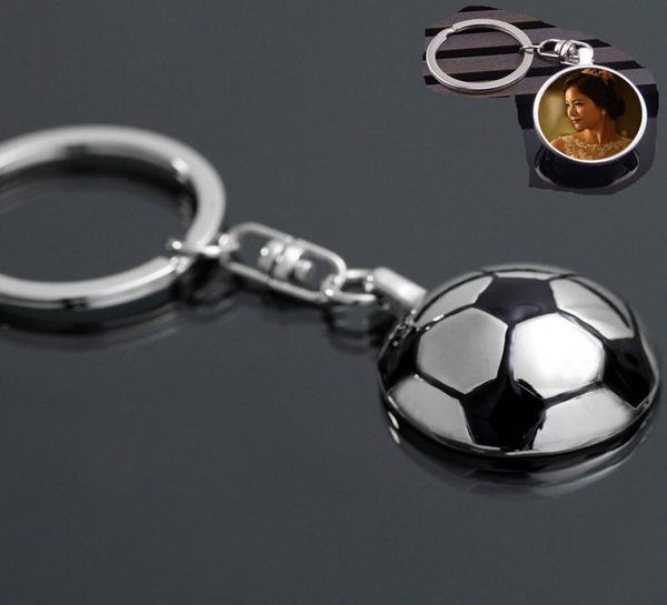 

sublimation blank metal football key ring chain transfer printing keychains consumables material accessories7673800, Silver