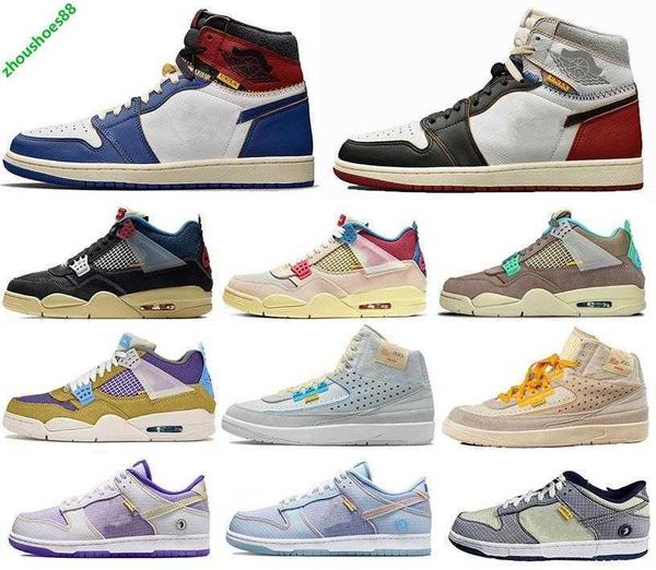 

2022 authentic union passport pack blue pistachio grey purple shoes low 1s los angeles black toe 1 guava ice 4s men women outdoor with