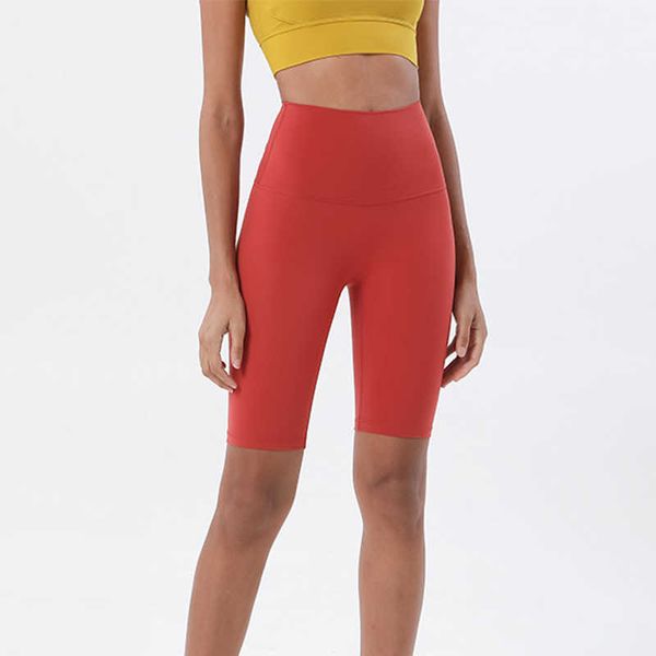 

yoga shorts sport lulu women waist 5 minutes high elasticity tight butt lifting slim quick dry breathable gym sports summer