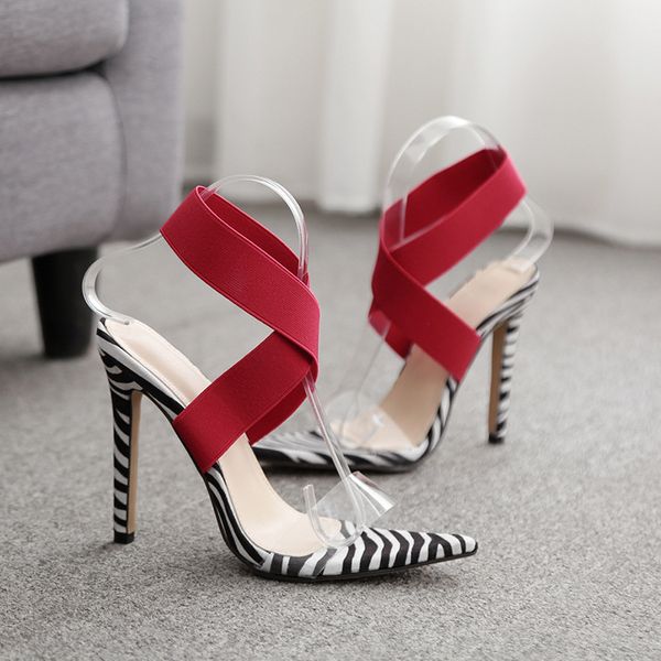 

women's fashion high-heeled sandals, Black