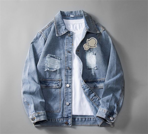 

men's jackets new highs quality casual fashion mens women's denim jacket coat brand designer jeans jackets m-3xl fh6, Black;brown