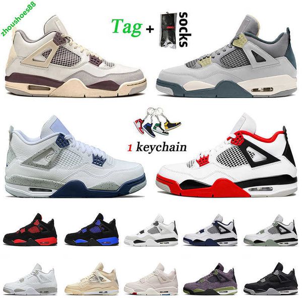 

highest quality 2022 4 jumpman 4s basketball shoes retro midnight navy craft seafoam military black cat sail pink red thunder women mens tra