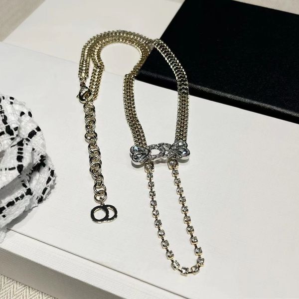 

luxury fashion necklace designer jewelry party sterling silver diamond pendant necklaces for women fancy dress long chain jewellery gift-8
