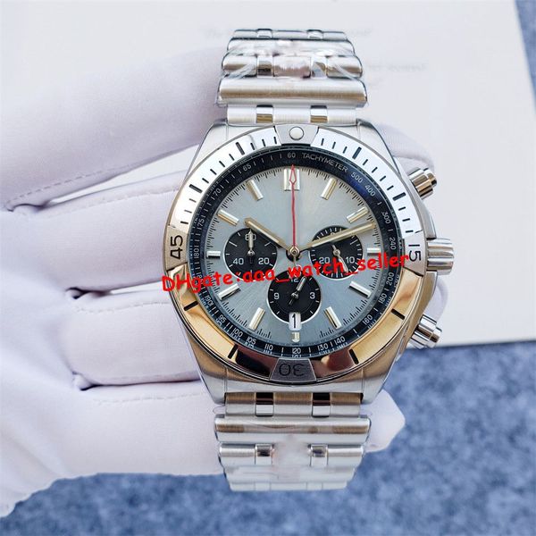 

9 styles 1884 luxury mens watches 44mm quartz movement easy-grip onion crown classic rouleaux bracelet stainless steel luminous designer wri, Slivery;brown