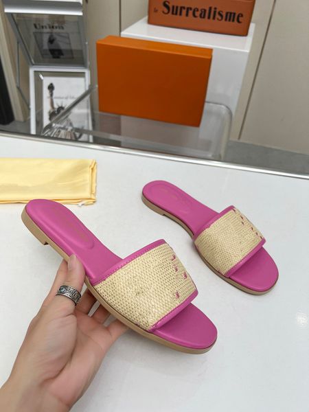 

luxury designer slippers for women sandals woody flat mules slides woman canvas square toe lace embroidery snake summer sandal fashion beach, Black