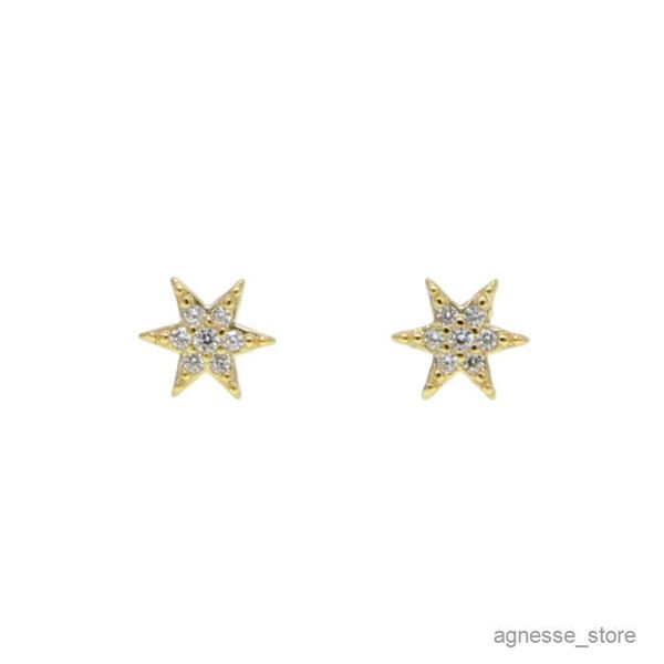 

stud tiny sunburst stud earring pure sterling silver minimal jewelry dainty delicate pave tiny multi earring r230619, Golden;silver