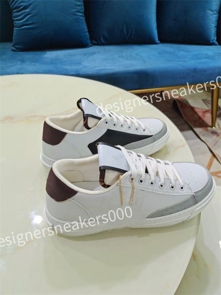 

designers sneaker casual shoe white black leather women mens high-quality flat lace up trainers sneakers size 35-46
